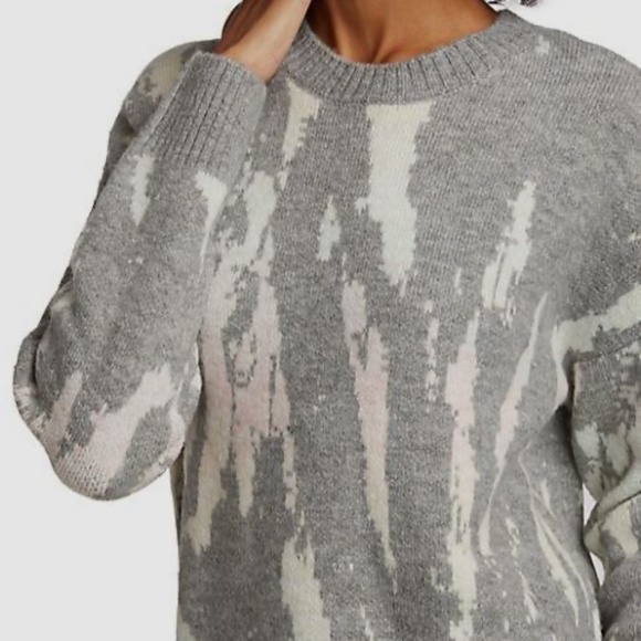 NWT Rails Women's Gray Virgo Tie Dye Wool-Blend Pullover Sweater - size Large - Picture 6 of 8